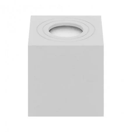 Oprawy-sufitowe - biała oprawa sufitowa kwadratowa na żarówkę gu10 50w ip54 megy dls or-od-6143wgu10 orno 