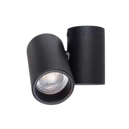 Oprawy-sufitowe - oprawa sufitowa punktowa czarna gu10 10w blurro co-b kanlux 