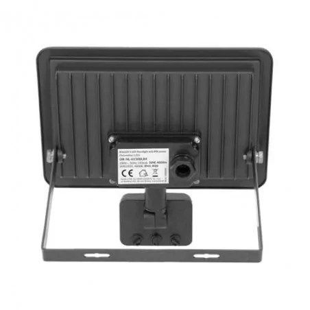 Naswietlacze-led-50w-i-wiecej - czarny naświetlacz led z czujnikiem ruchu 50w 4000k ip44 bulled s or-nl-6138blr4 orno 