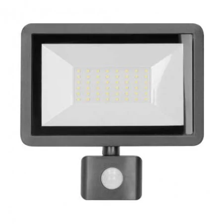 Naswietlacze-led-50w-i-wiecej - czarny naświetlacz led z czujnikiem ruchu 50w 4000k ip44 bulled s or-nl-6138blr4 orno 