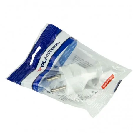 Rozgalezniki - wtyczka prosta biała 2p+z wt-31 plastrol 