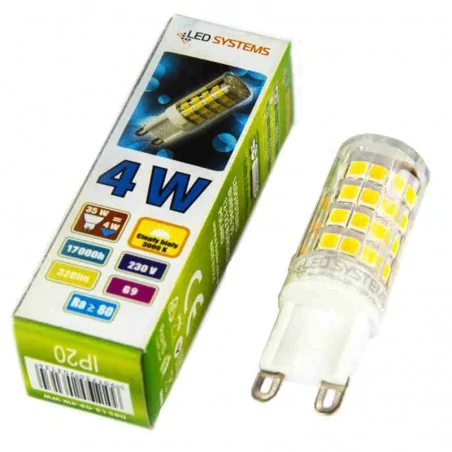 Gwint-trzonek-g9 - ciepła żarówka led d85-ls-g9-4w-ww led systems 