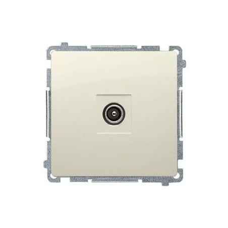 Gniazda-antenowe - beżowe gniazdo antenowe r-tv bmak3.01/12 simon basic kontakt-simon 