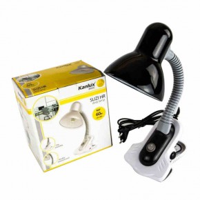 Lampki-biurkowe - czarna lampka na biurko suzi hr-60-b kanlux