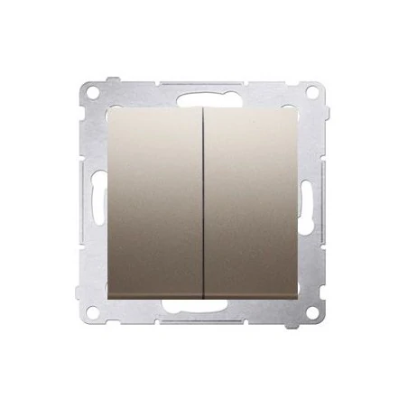 Wylaczniki-podwojne - włącznik świecznikowy złoty mat 10ax dw5.01/44 simon 54 kontakt-simon 