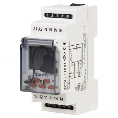 Sterowanie-czasowe - programator czasowy tygodniowy z funkcją pamięci zewnetrznej zcm-11p/u zamel 