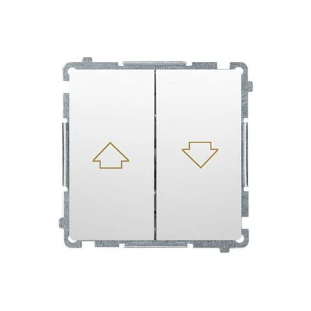 Wylaczniki-zaluzjowe - biały przycisk żaluzjowy (moduł) zaciski śrubowe bmz1.01/11 simon basic kontakt-simon 