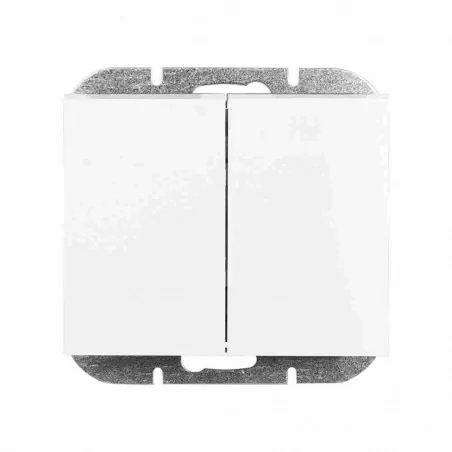 Wylaczniki-podwojne - biały włącznik podwójny wp-2o onyx 9002194 abex 