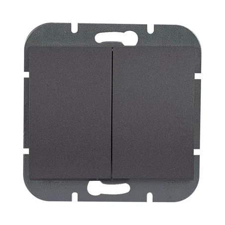Wylaczniki-podwojne - czarny włącznik podwójny wp-2o onyx 9002198 abex 