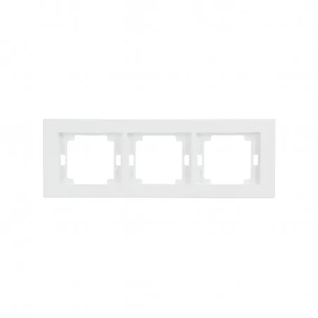 Ramki-potrojne - ramka potrójna biała pozioma onyx ra-3o abex 