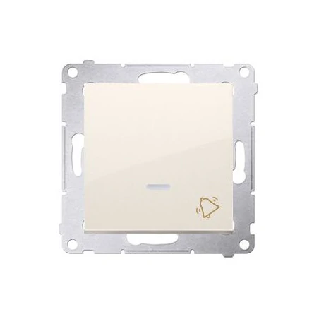 Wlaczniki-i-przyciski-dzwonkowe - przycisk dzwonek z podświetleniem led 10ax brązowy mat dd1l.01/41 simon 54 kontakt-simon 