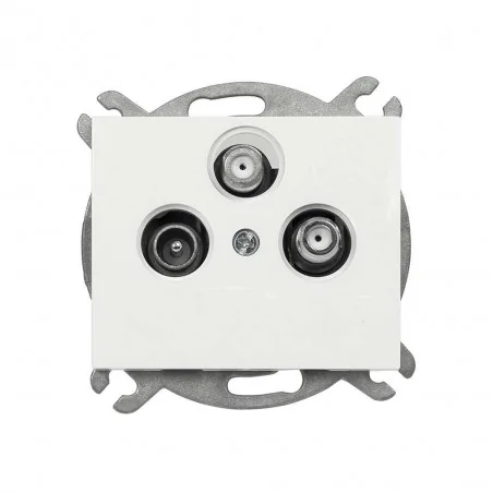 Gniazda-antenowe - gniazdo abonenckie satelitarne końcowe białe gaps-o/k onyx abex 