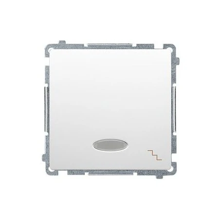 Wylaczniki-schodowe - biały włącznik schodowy z podświetleniem led kolor niebieski (moduł) szybkozłączka bmw6l.01/11 simon basic kontakt-simon 