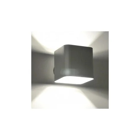 Kinkiety-do-salonu - kinkiet oświetleniowy kwadrat czarny szczotkowany g9 izar polux 