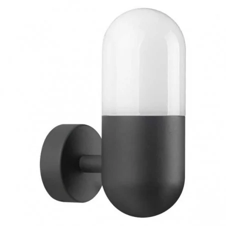 Kinkiety-ogrodowe - kinkiet zewnętrzny w kolorze czarnym e27 10w ip44 horten 314147 polux 