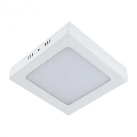 Plafony - kwadratowa plafoniera led w kolorze białym 12w neutralna 4000k 1080lm martin led d 02909 ideus 