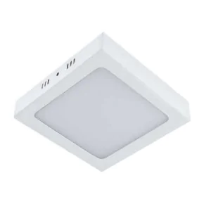 Plafony - plafoniera led biała kwadratowa z neutralnym światłem 18w 4000k 1620lm martin led d 02910 ideus