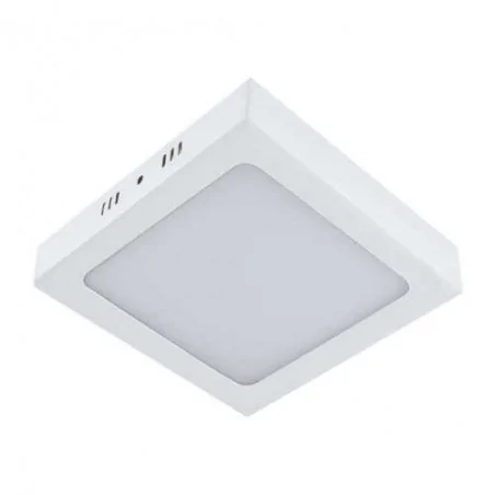Plafony - plafoniera led biała kwadratowa z neutralnym światłem 18w 4000k 1620lm martin led d 02910 ideus 