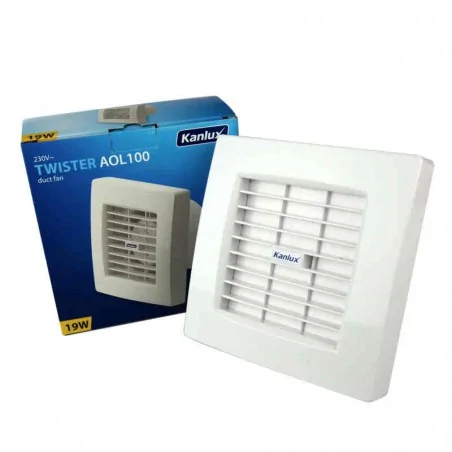 Wentylatory-kanalowe - wentylator kanałowy z automatyczną żaluzją twister aol100t kanlux 