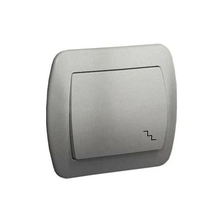 Wylaczniki-schodowe - srebrny włącznik schodowy aw6/26 simon akord kontakt-simon 