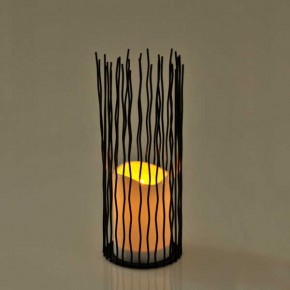 Latarenki-ogrodowe - dekoracyjna latarenka ogrodowa czarna ciepłe światło 2200k ip44 35cm nyborg xl 313294 polux 