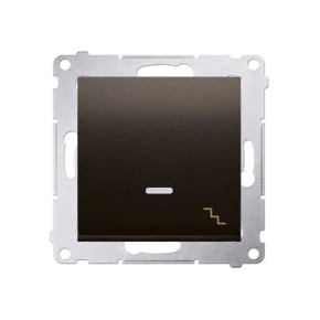 Włącznik schodowy z podświetleniem LED brąz mat DW6L.01/46 Simon 54 Kontakt-Simon