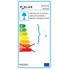 Kinkiety-ogrodowe - kinkiet zewnętrzny podwójny ciemnoszary 2xgu10 boston polux 