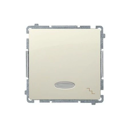 Wylaczniki-schodowe - beżowy włącznik schodowy z podświetleniem led kolor niebieski (moduł) szybkozłączka bmw6l.01/12 simon basic kontakt-simon 