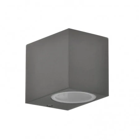 Kinkiety-ogrodowe - ciemno-szary kinkiet ogrodowy  na żarówkę gu10 boston polux 