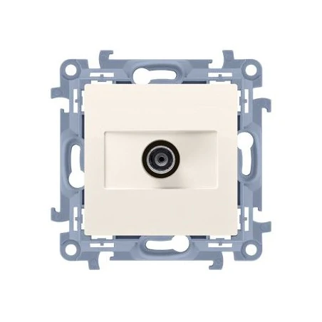 Gniazda-antenowe - kremowe gniazdo antenowe typu „f” pojedyncze casf1.01/41 simon 10 kontakt-simon 