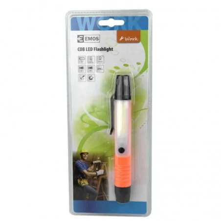 Latarki-warsztatowe - latarka z klipsem i magnesem 3w cob + led 3w led 3×aaa p3890 emos 