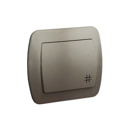 Wylaczniki-krzyzowe - satynowy włącznik krzyżowy aw7/29 simon akord kontakt-simon 