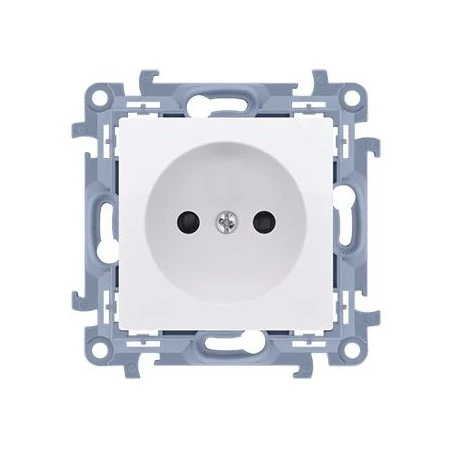 Gniazda-pojedyncze-podtynkowe - białe gniazdo pojedyncze bez uziemienia cg1.01/11 simon 10 kontakt-simon 