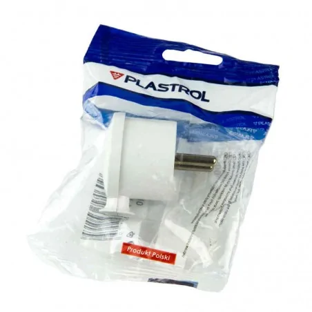 Rozgalezniki - wtyczka kątowa biała b/u wt-10 plastrol 