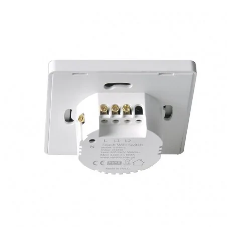 Wylaczniki-podwojne - podwójny włącznik światła dotykowy sterowany smartfonem tuya smart polux 