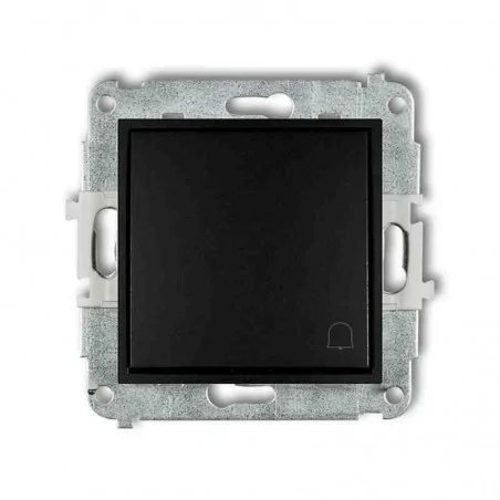 Wlaczniki-i-przyciski-dzwonkowe - czarny przycisk dzwonkowy zwierny z piktogramem 12mwp-4 deco mini karlik 