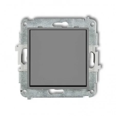 Wylaczniki-jednobiegunowe - włącznik pojedynczy do światła szary matowy 27mwp-1 deco mini karlik 