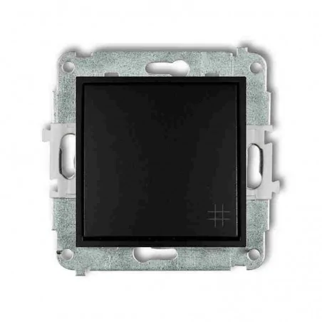 Wylaczniki-krzyzowe - włącznik krzyżowy czarny mat 12mwp-6 deco mini karlik 