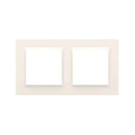 Ramki-instalacyjne - kremowa ramka podwójna cr2/41 simon 10 kontakt-simon 