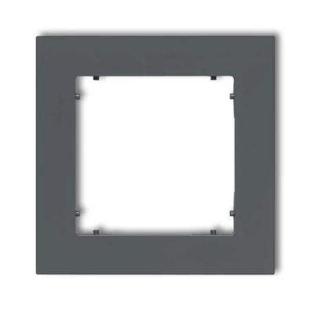 Ramki-pojedyncze - grafitowa matowa ramka pojedyncza 28mr-1 deco mini karlik 