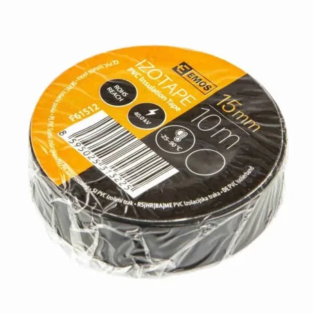 Tasmy-izolacyjne - taśma izolacyjna 15/10 czarna f61512 emos 