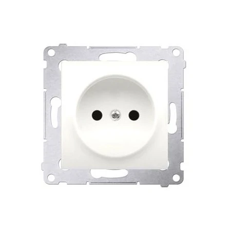 Gniazda-elektryczne - kremowe gniazdo wtyczkowe bez uziemienia z przesłonami dg1z.01/41simon 54 kontakt-simon 