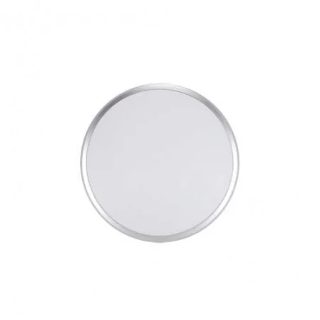 Plafony - okrągły plafon led na zewnątrz w kolorze srebrnym 12w 4000k planar led 03838 ideus 
