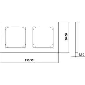 Ramki-podwojne - ramka podwójna grafitowa 11mr-2 deco mini karlik 