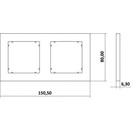 Ramki-podwojne - ramka podwójna grafitowa 11mr-2 deco mini karlik 
