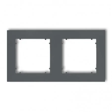 Ramki-podwojne - ramka podwójna grafitowy mat 28mr-2 deco mini karlik 