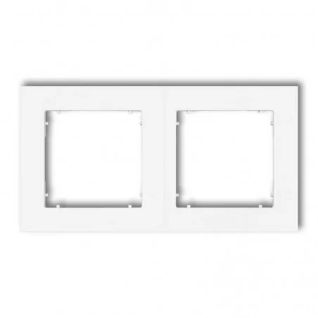 Ramki-podwojne - biała ramka podwójna mr-2 deco mini karlik 