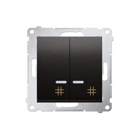 Wylaczniki-krzyzowe - włącznik krzyżowy podwójny z podświetleniem antracyt dw7/2l.01/48 simon 54 kontakt-simon 