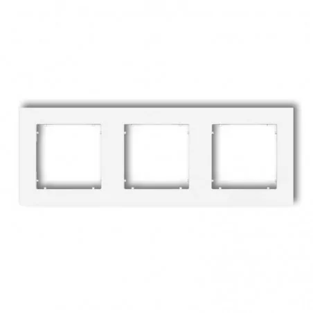 Ramki-potrojne - ramka na trzy gniazda w kolorze białym mr-3 deco mini karlik 