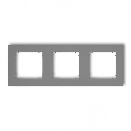 Ramki-potrojne - ramka potrójna szara matowa 27mr-3 deco mini karlik 
